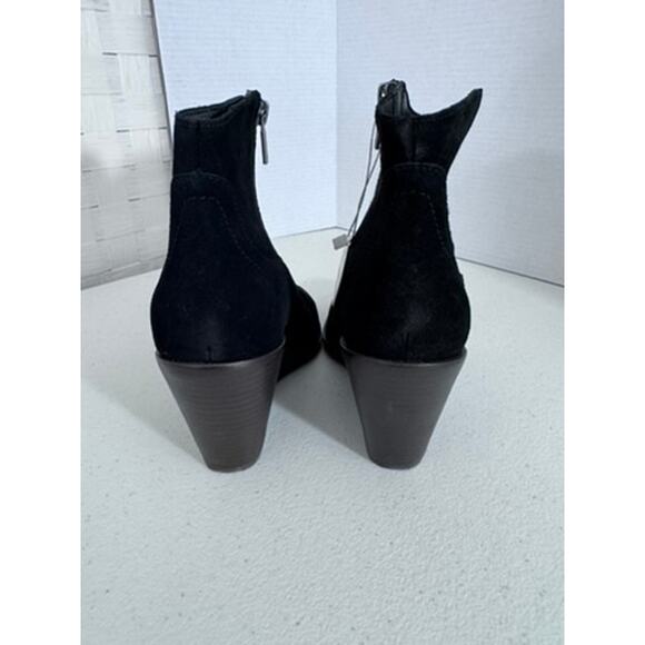 NWT!! "LUCKY BRAND" SZ 8.5 Women's Blk Sued Ankle Boots Side Zipper Classy Work - Picture 7 of 12